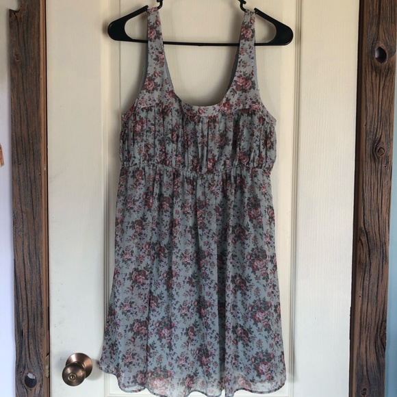Zara Floral Chiffon Dress - Picture 1 of 3
